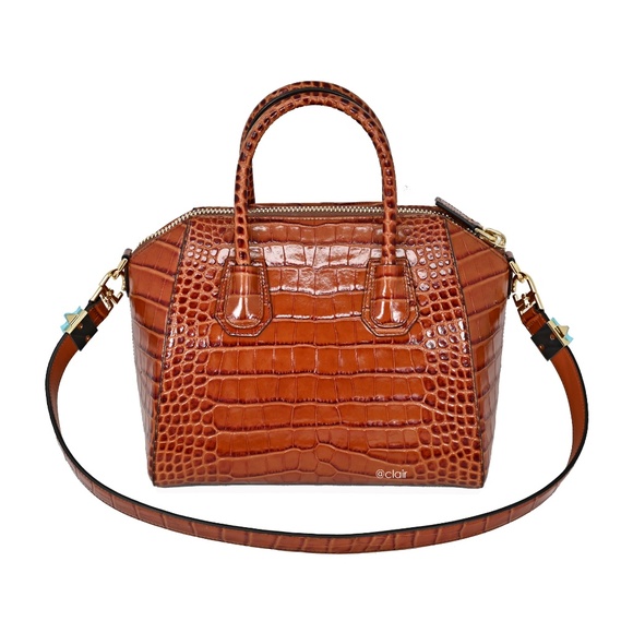 Givenchy Small Antigona Croc Effected Leather Bag - Picture 3 of 8